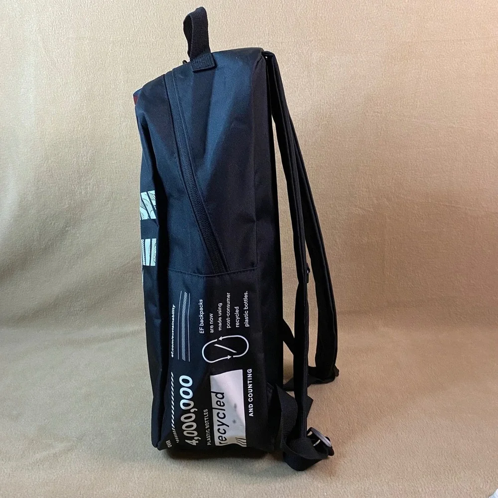 Education First Backpack Lightweight Travel Teacher School Bag EF Logo Black New